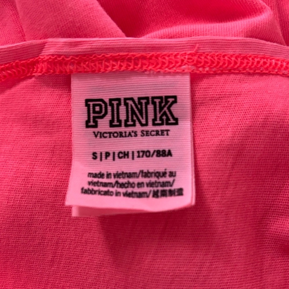 Victoria's Secret Pink Long Sleeve Tee - Neon Pink - Picture 4 of 4
